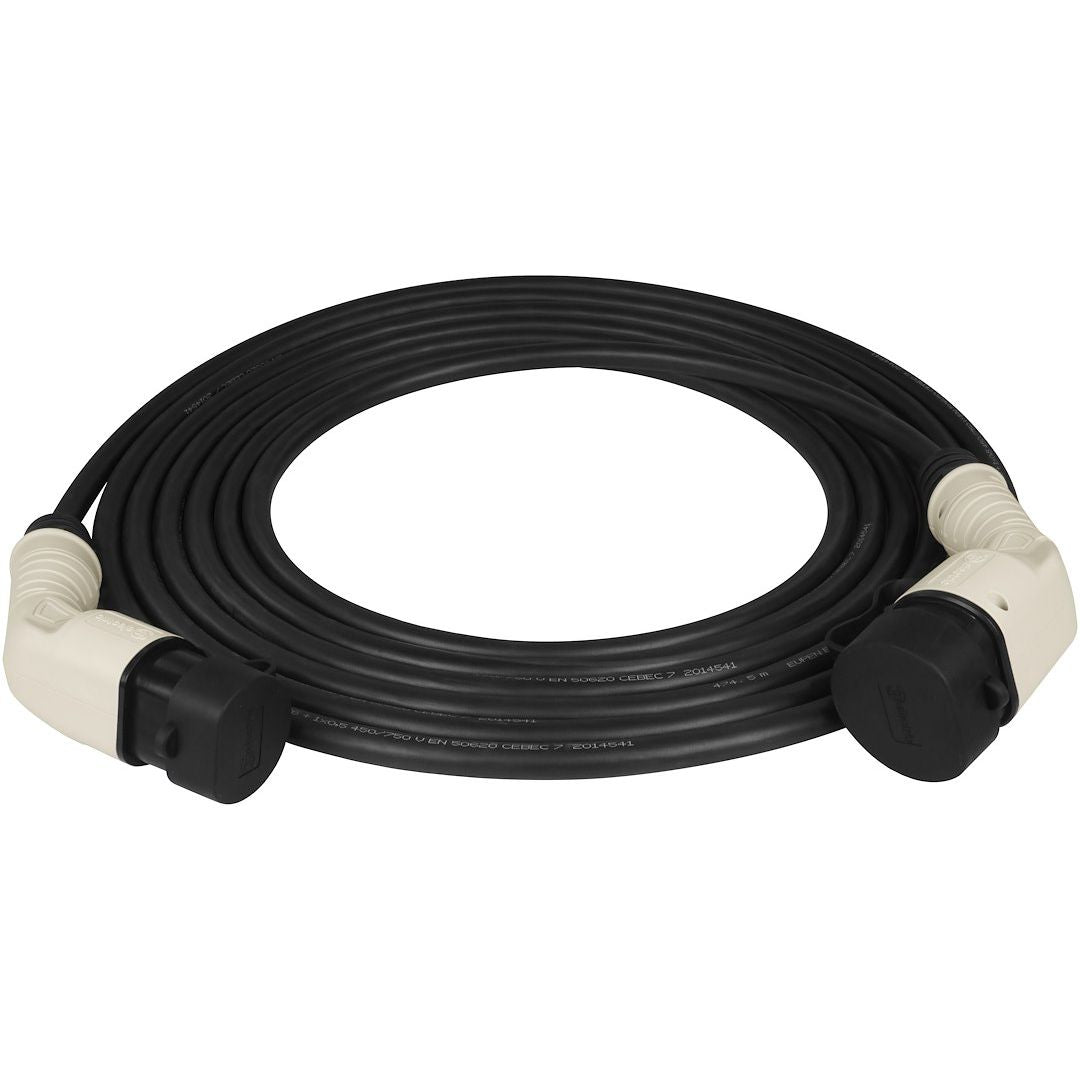 Laddkabel typ2, 22kW, 3-fas, 5 m